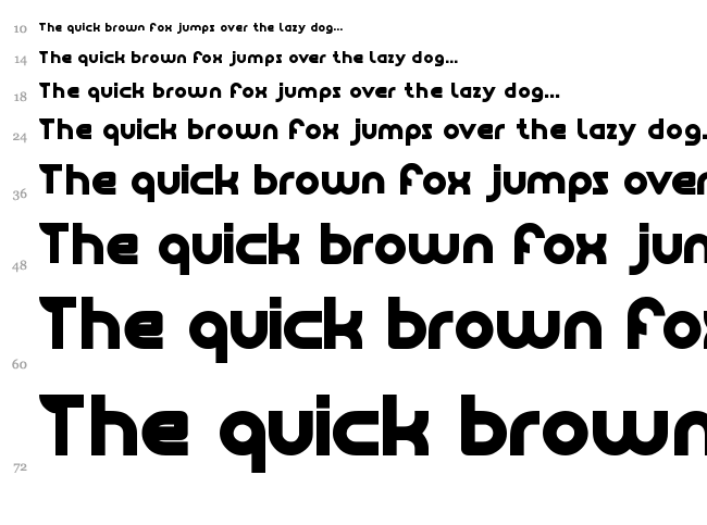 High Flagship font waterfall